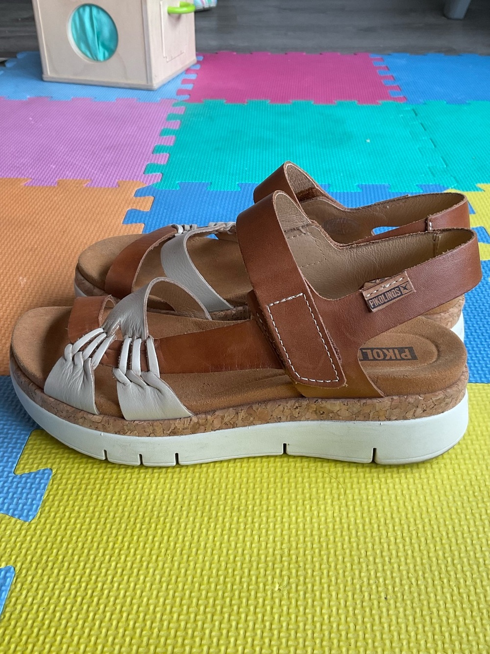 🥥Pikolinos Palma Leather Comfort Strappy Sandals - Size 38 - Picture 5 of 6